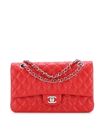 Classic Double Flap Bag Quilted Caviar Medium