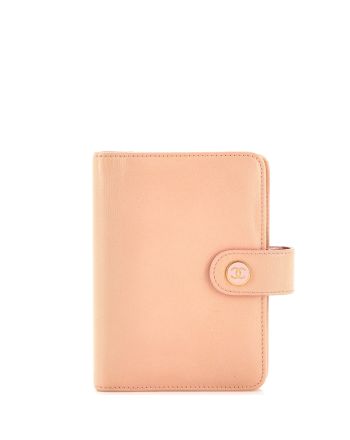 CC Button Passport Holder Leather